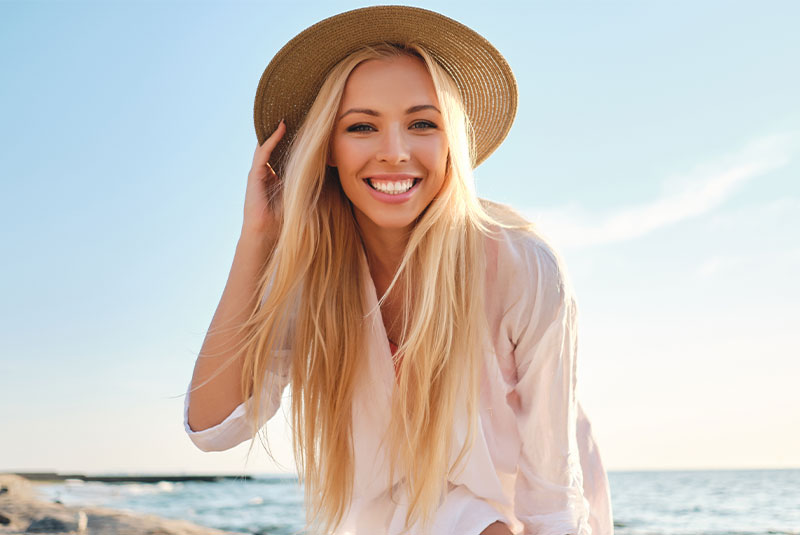 dental patient smiling